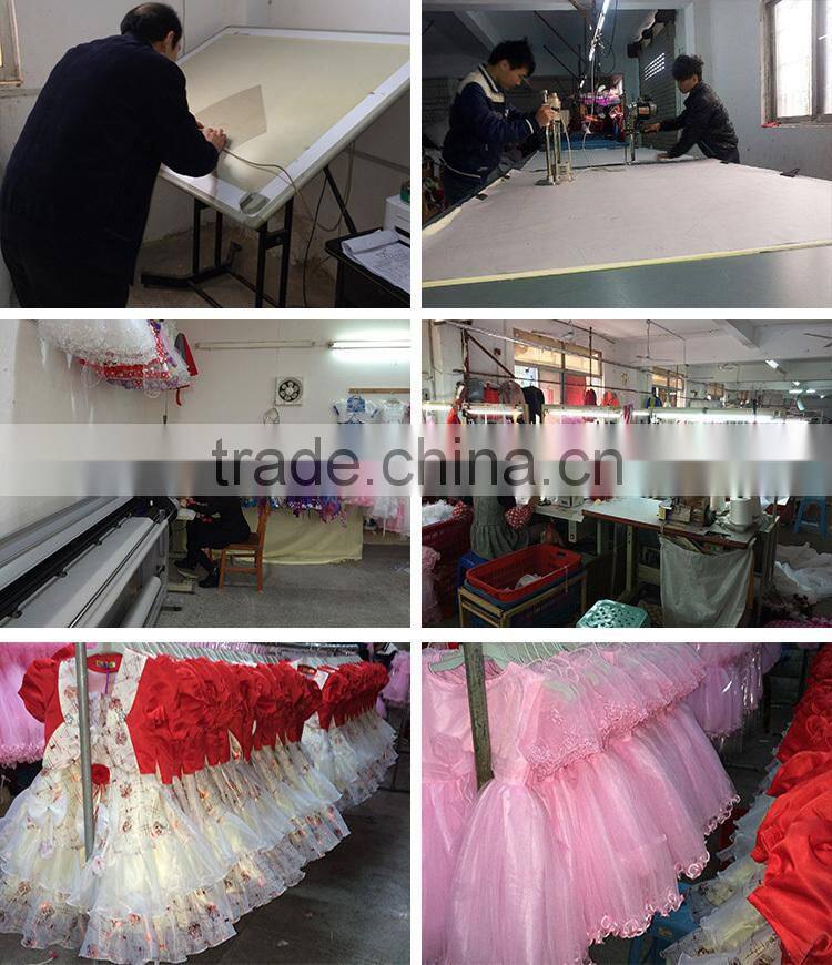 2016 New Fashion Girls One Piece Western Birthday Party Wear Dress Designer