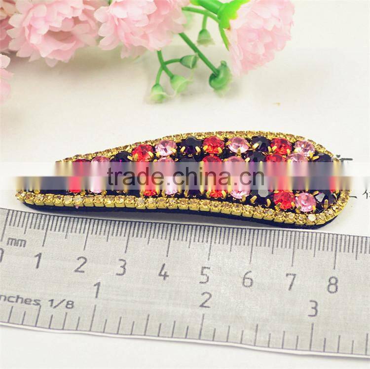 Hot New Fresh Wind Latest European And American Retro Simple Little Hair Clips with Full Stone