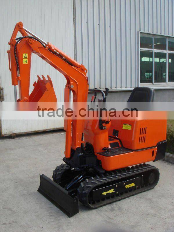 0.8ton mini hydraulic crawler excavator with Japan Yanmar engine,hammer,bucket,ROPS,rubber tracks,CE