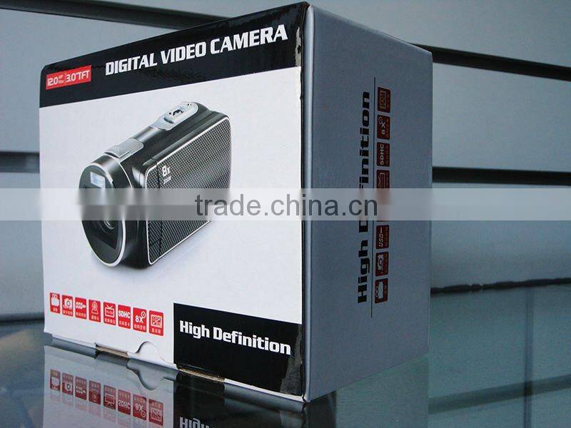 high quality 5MP digital video camera with 3" TFT LCD display, USB2.0, LED light