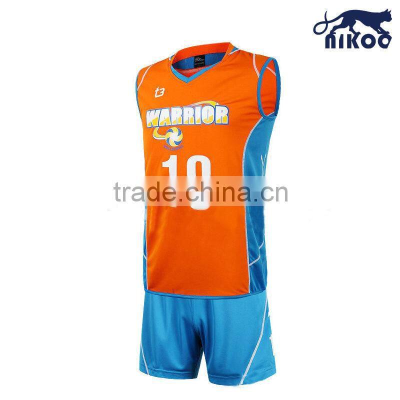 quality men's volleyball uniform sublimated for team wholesale volleyball jersey