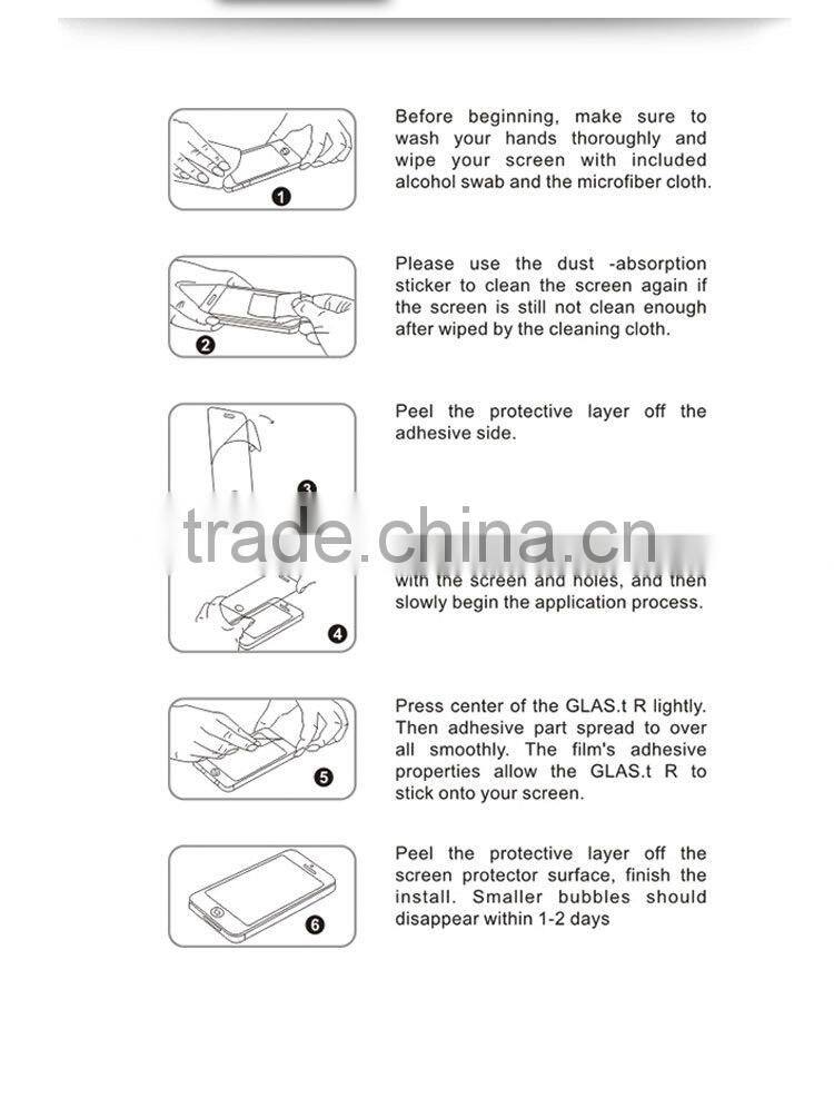 PULIKIN Mobile Phone Screen Protector Film For Ssamsung Galaxy Note 4 With Factory Price/