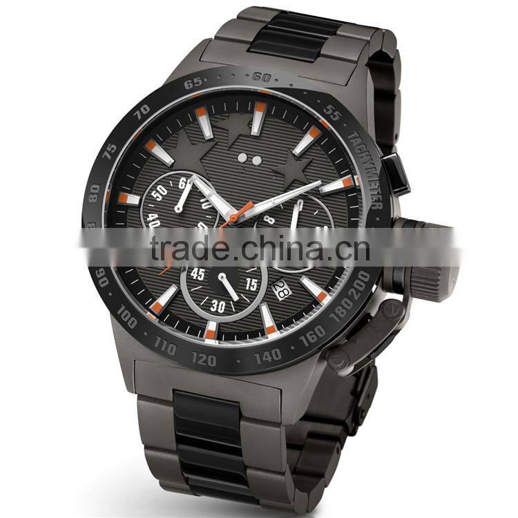 PVD black case 316L stainless steel scratch-resistant 10atm water resistant watches brands