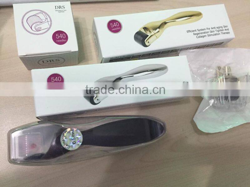 DRS derma roller/micro needles derma rolling system skin care derma roller