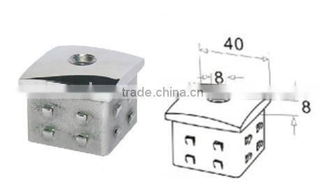 handrail stainless steel square tube end cap