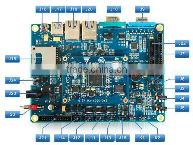 TI AM 335X Cortex-A8 ARM Industrial Board With 2*LAN Port
