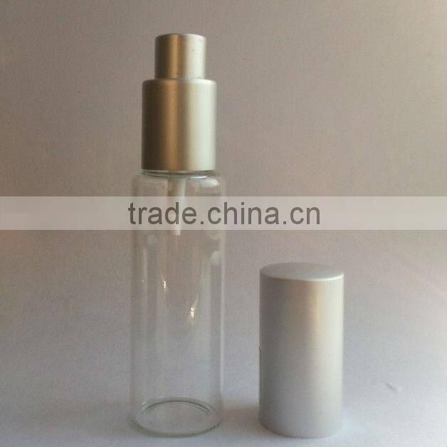 cutomized printing cylinder perfume glass bottle with sprayer pump