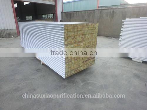 PU steel purification sandwich color steel plate for prefab houses