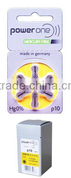 Good Quality hot sale Hearing Aid Zinc Air mercury free Battery power one battery size 13A
