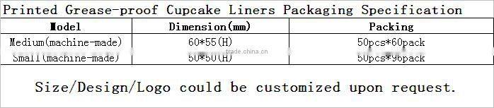 machine made heat resistant baking cake tool cups