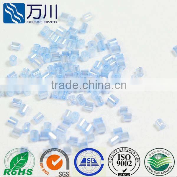 Wholesale New Trend 11/0 Rainbow Glass Bugle Beads For Jewelry Making