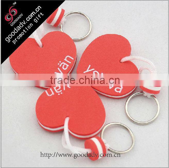 China Supplier Wholesale custom plastic EVA key chain