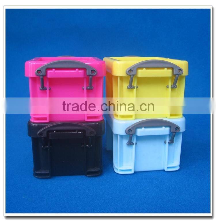Clear mini colorful plastic box