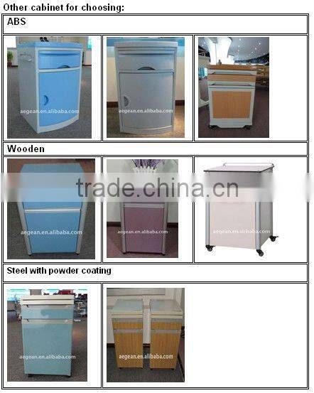 Wooden clinic bedside chests
