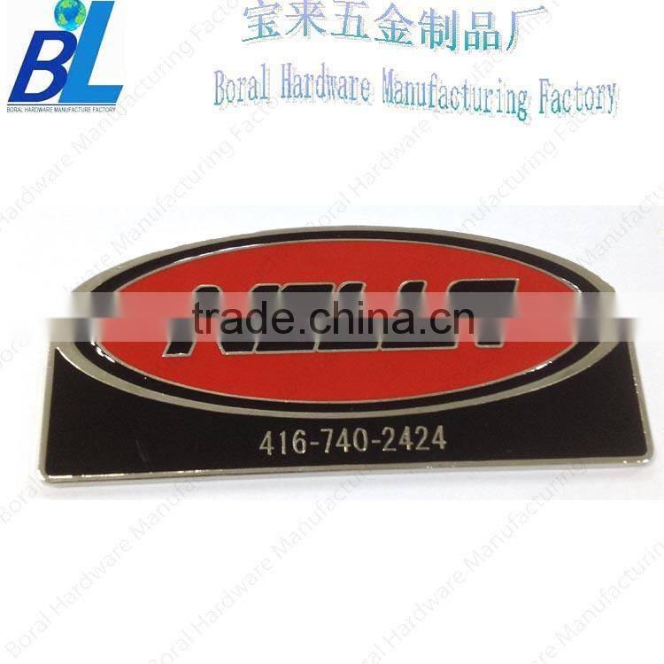 Custom gold fashion decorative metal nameplates