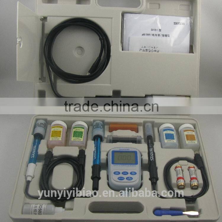 Portable pH/ORP/Conductivity/do meter laboratory pH analyze SX751