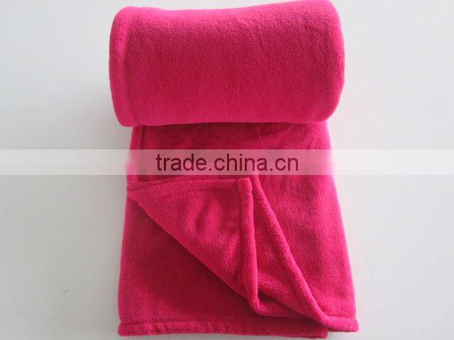 100%Polyester Wholesale and Cheap Plain Coral Fleece Blanket