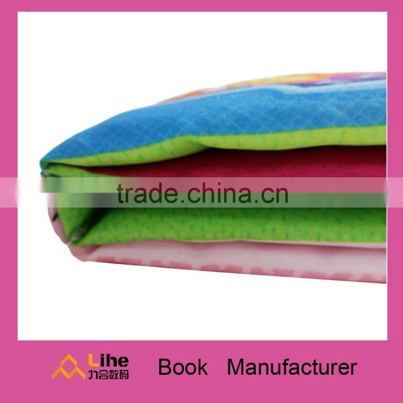 Fancy baby cloth book fabric book soft toy cognize book with BB sound