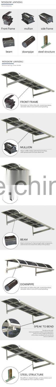 2015 decorative aluminum rain-proof shed for sales