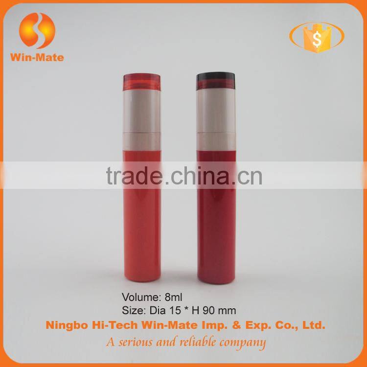 high quality ABS win-mate colored 9*1.5cm custom lip gloss container