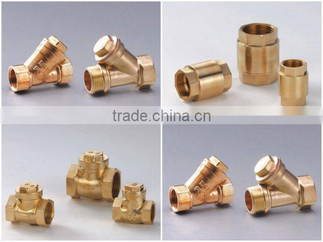 Brass horizontal check valve for water heating