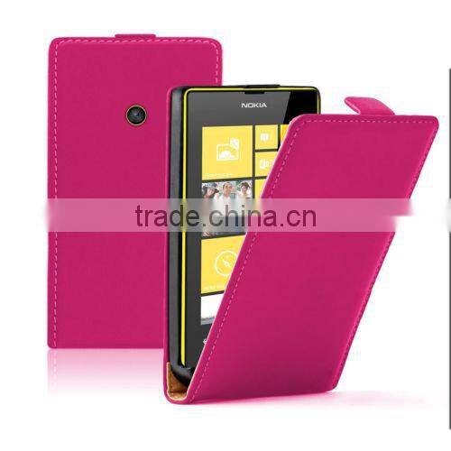 PU Leather flip mobile phone case cover pouch for Nokia lumia 520