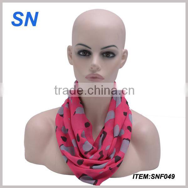 lastest spring fashion grid infinity scarf