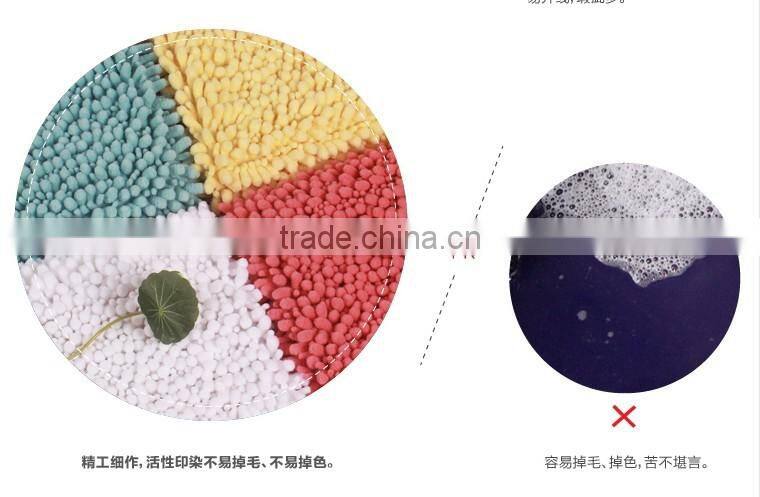Eco-friendly soft chenille carpet bath mat 43X61CM