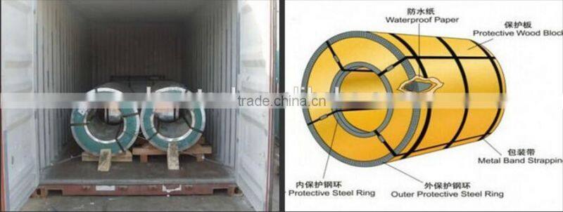 Cold rolled/hot rolled galvanized/colored coated prepainted corrugated steel in coil