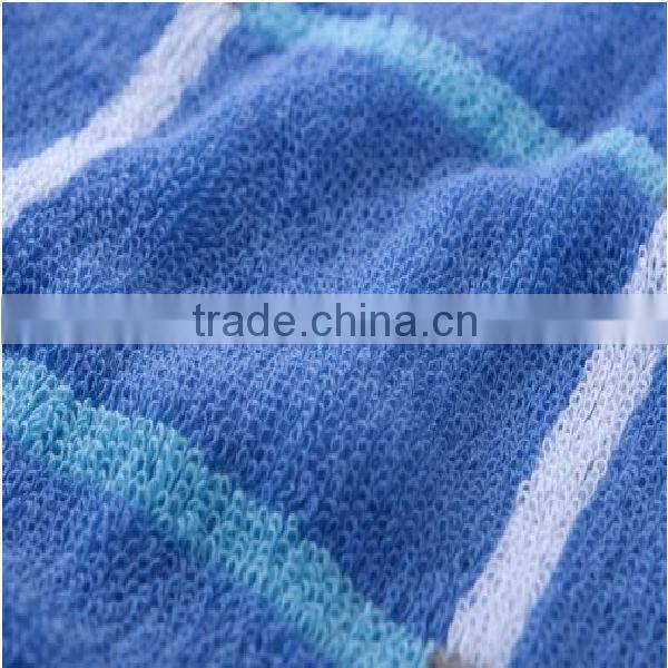 wholesales 100% cotton absorbent yarn dyed check super soft face towel