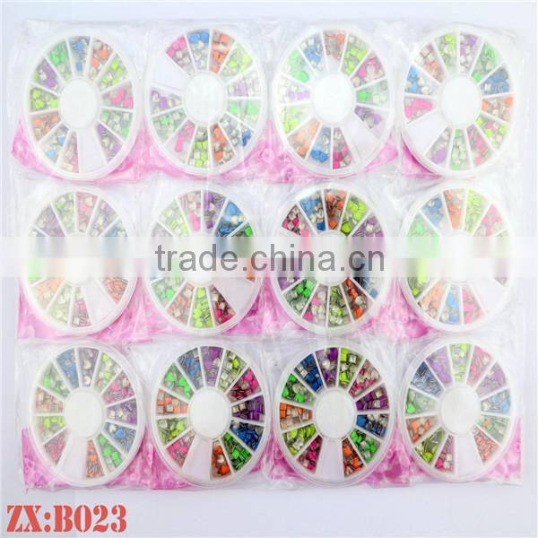 Top Quality Nail Art Studs Wheel Nail Art Box In Other Nail Supplies
