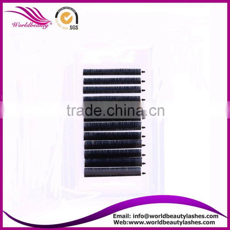 Private label package all length 3D/6D 0.05,0.06,0.07mm mink eyelash extension