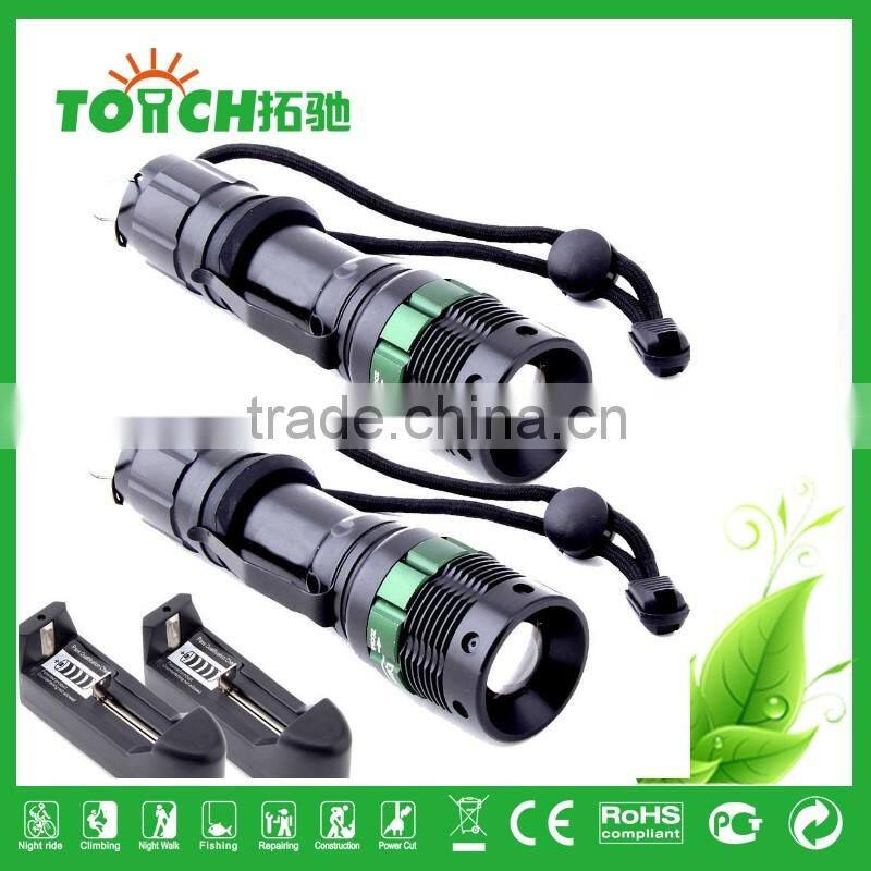 Best Selling Cre e LED Powful AAA Flashlights AAA Bike Light for Hunting Cycling Climbing Camping and Outdoor Activity