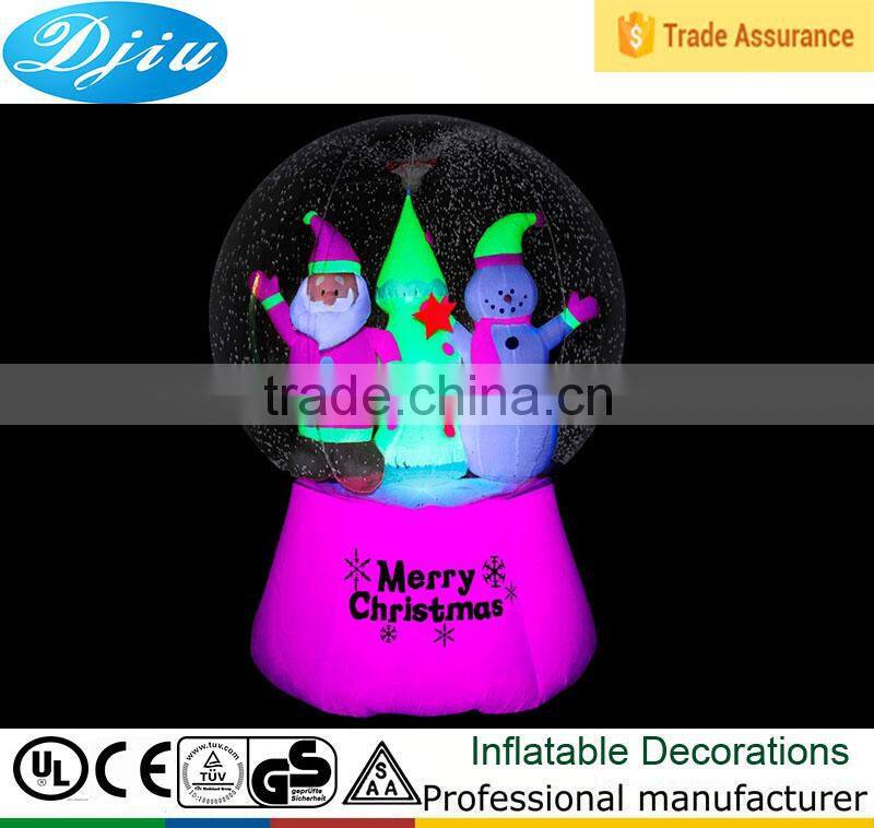 DJ-B-111 outdoor decoration merry christmas roll inside inflatable ball