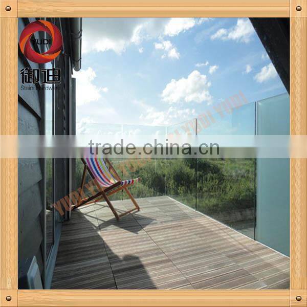 indoor house uesd modern staircase glass railing