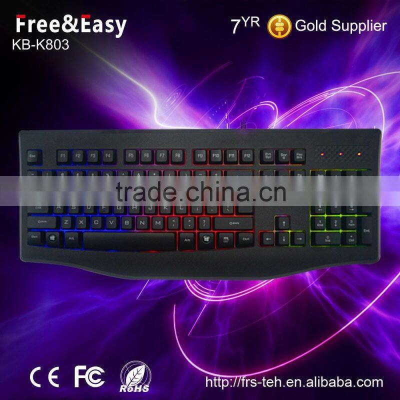 Multimedia led gaming wired keyboard