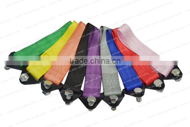 Colorful high quality tow rope strap racing draft emergency tool