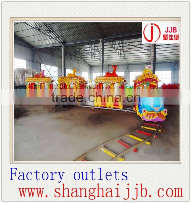 outdoor Amusement theme park children electric train