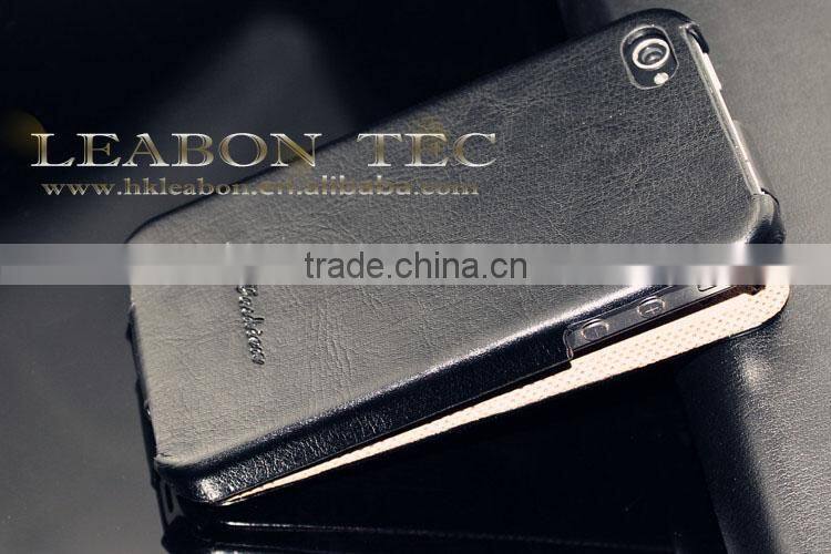 For Apple IPhone 4 Leather Case,Wallet Pouch Bag Real Leather For IPhone4 real leather phone case