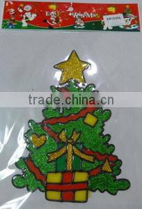 Hot Sale Santa Claus Decorative Sticker/Home Decor