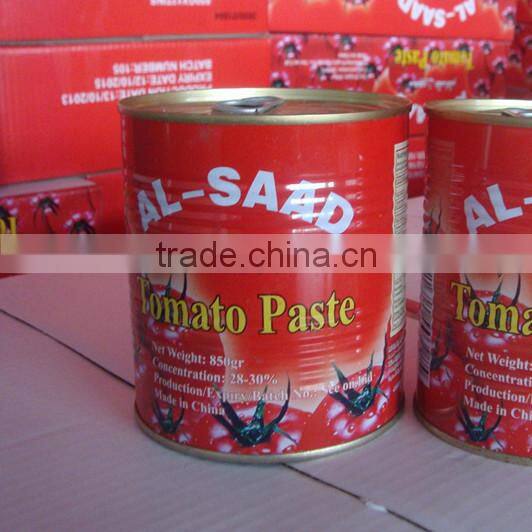 Canned Tomato Paste in Tin Brix 28-30%