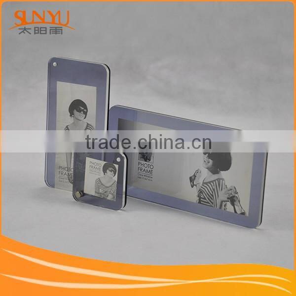 2016 Hot sale acrylic/PMMA photo frame for home decoration&wedding photos