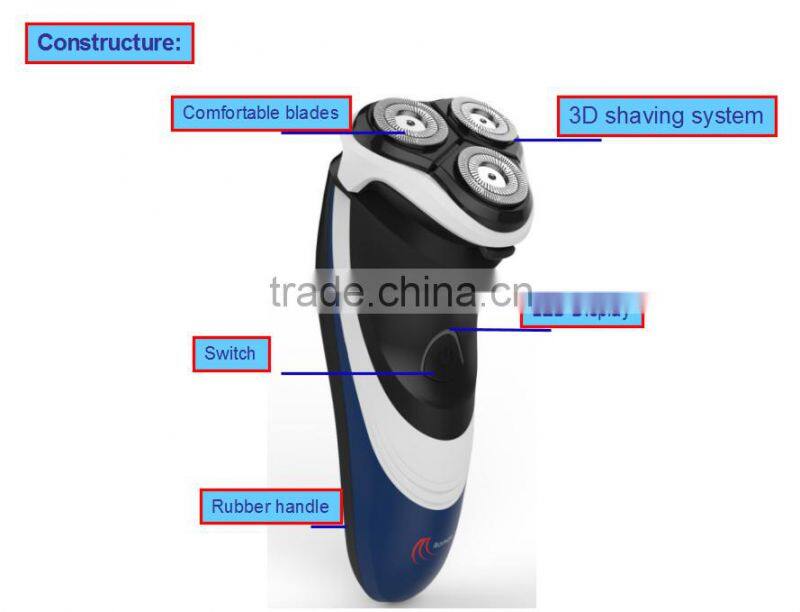 strong 3D hair shaver, rotary shavor, waterproof electric shavor
