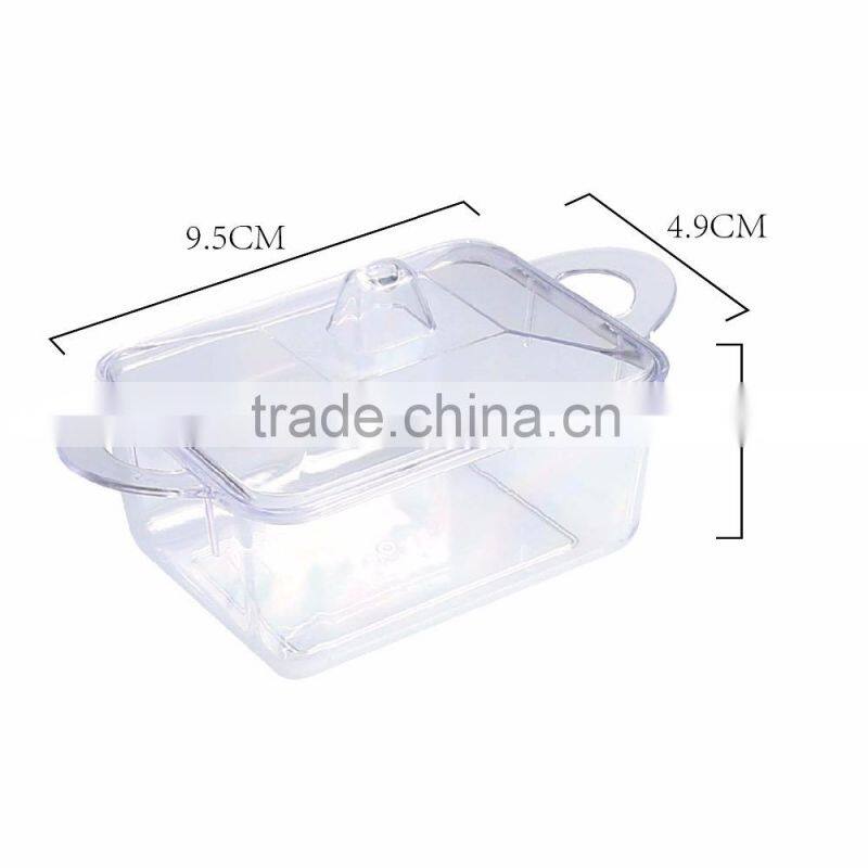 Food grade plastic plastic food packaging yogurt container /Ps clear plastic container with lid