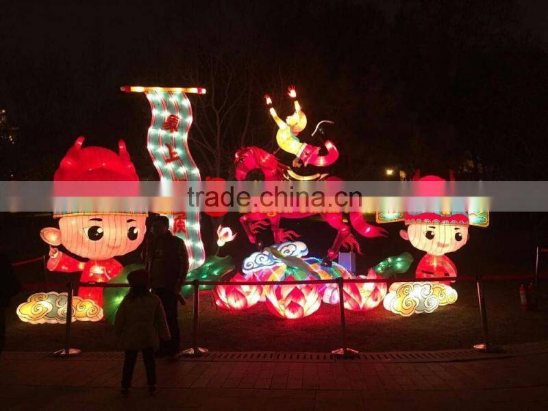 colorful festival lanterns of cartoon charactors