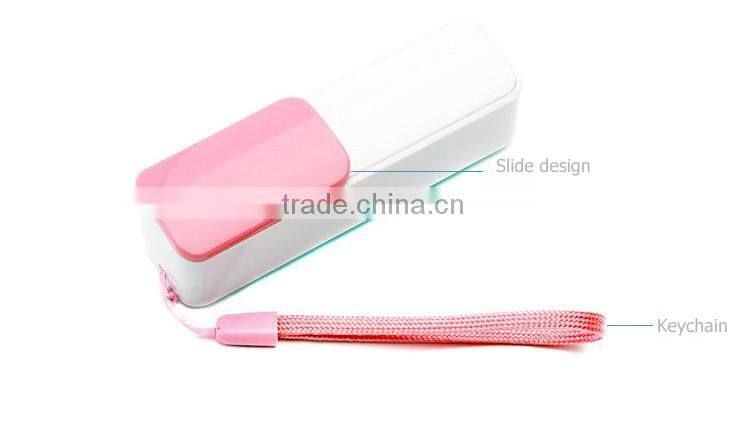 factory price fashionable 2600 mah portable power bank best quality power bank 2200mah with customized logo