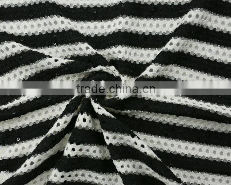 Jiufan Textile 2016 Hot Sale Knitting Sweater Material Polyester Rayon Fancy Hacci Fabric