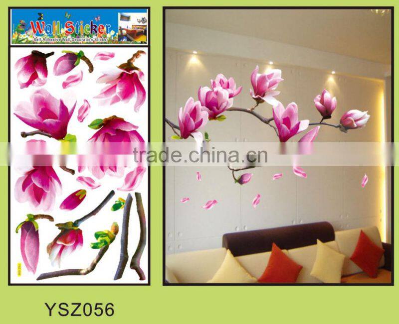 Beautiful printing&quality home decoration 3D pvc vinyl wall sticker