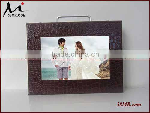 Wedding Photo Album Suitcase,Fashion Design Photo Albums Suitcase,PU leather Album case