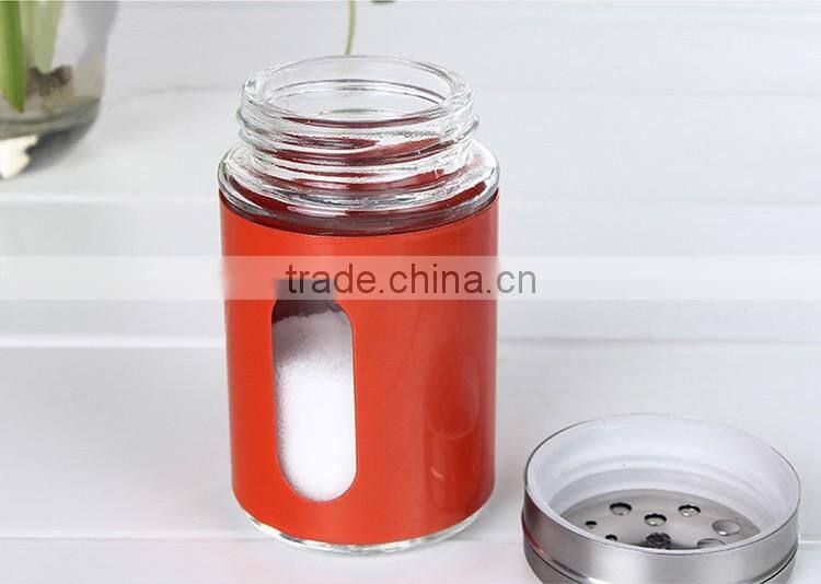 90ml Glass Seasoning Jars With Metal Shelf